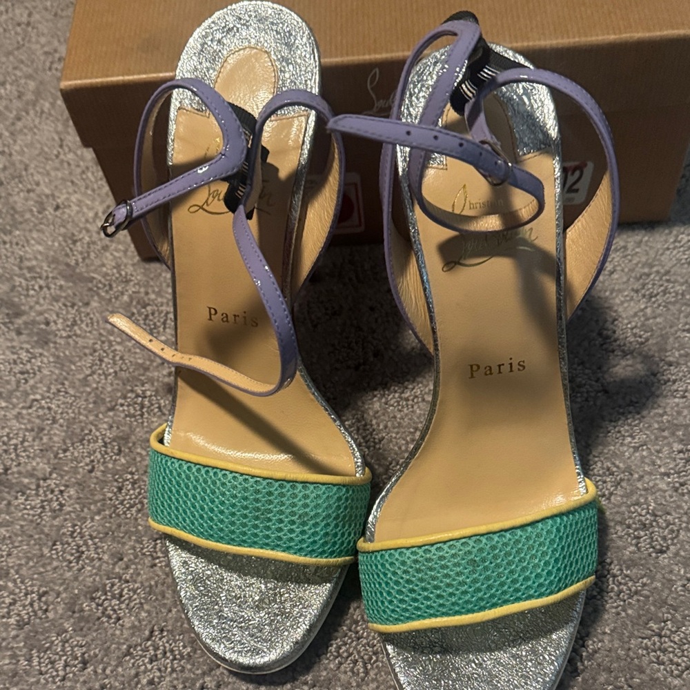 Christian Louboutin Colorful Stiletto Heels - Picture 2 of 5